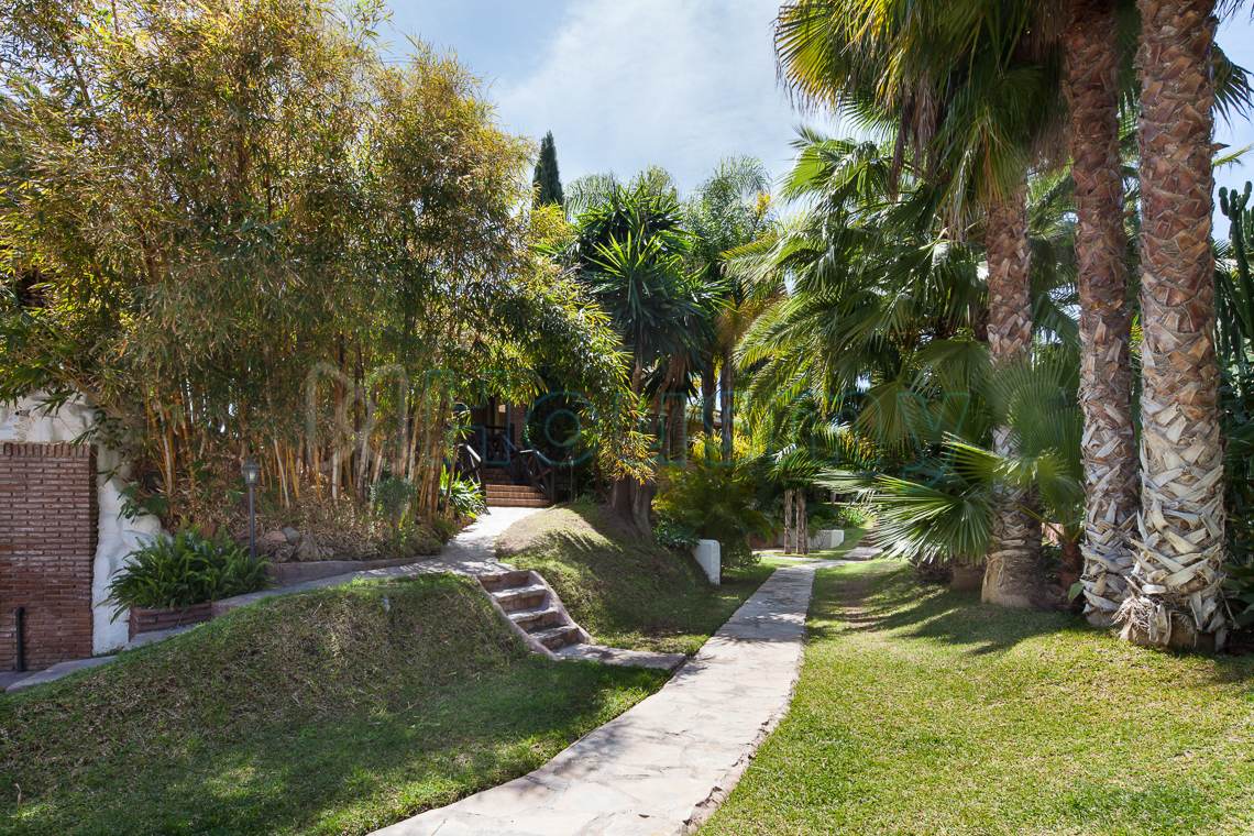 jardín-de-villa Jardín de chalet en venta en Málaga.